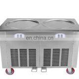 Популярный товар: Фритюрный аппарат для приготовления фри-айс-какао с двумя сковородками, машина для обработки пищи, машина для приготовления руллетов из мороженого