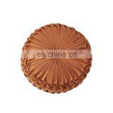 Wholesale Comfortable Large Thickened Warm Futon Handmade Velvet Fabric Round Shape Zen Meditation Pillow Home Cushion thumbnail-2