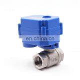 2 Way CWX-15NDN15 DN 20 DN25 DN32 DN50 DC5V DC12V DC24V Mini Electric Actuator Motor Operated Ball Valve thumbnail-1