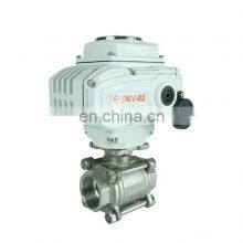 Hot Sale High Efficiency 220V 3 Inch Thread Stainless Steel 304 Electric Ball Valve thumbnail-3
