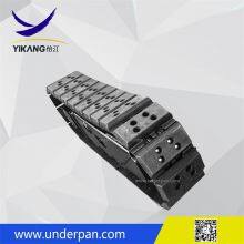 OEM Specially Designed Mobile Crusher Machinery Chassis Steel Track Undercarriage With Rubber Pads From China thumbnail-3