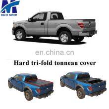 HFTM Wholesale Truck Bed Hard-Tri Folding Pickup Tonneau Cover for Ford Ranger F150 F250 F300 Super Duty Foldable Tonneau Cover thumbnail-3