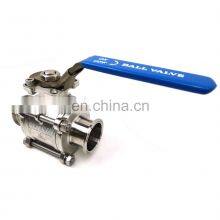Clamp Type Stainless Steel 3pc Socket Clamp Ball Valve thumbnail-5