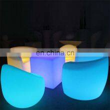 Garden Light LED Cube Chair Waterproof ColorfRohs 43cm LED Bar Table for Outdoor Event Party Mobile Bar Stools thumbnail-1