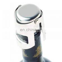 New Arrival 2022 Metal Engraving Unique Stainless Steel Personalized Bottle Wine Stopper Custom Logo thumbnail-1