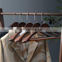 Fashion Wholesale Designer Luxury Dress Trouser Suit Scarf Custom Pant Wooden Coat Clothes Hanger thumbnail-2
