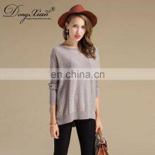 Women's 100% Cashmere Oversize Sweater Chunky Knit Batwing Sleeves Crew Neck Casual Style Winter Season OEM Service Available thumbnail-4