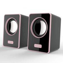 6W Wholesale Clear Stereo Sound Speakers for Home Theatre Output Power 3.5mm Audio 2.0 USB Gaming PC Laptop Speaker thumbnail-3