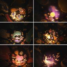 Lucky Rabbit Projector Lamp HD Film Pattern Rotating Night Lights Mini Led Desk Lamp Brightness Adjustable Ambient Bed Lights thumbnail-4