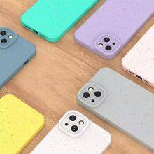 Full Protection Ultra Slim Wheat Straw Eco-friendly Mobile 100% Biodegradable Phone Case for IPhone 17 16 15 13 14 Case thumbnail-2