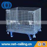 Rolling Metal Storage Mesh Wire Cages With Wheels
