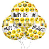 High quality emoji balloon, foil/aluminum balloon, helium foil letter balloon emoji balloon