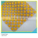 24*40 cm Hotfix Self Adhesive Rhinestone Sheet Wholesale Jelly Lime Square Shape 8*8 mm thumbnail-1