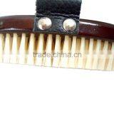 Wooden Beard Brush With Leather Handle thumbnail-3