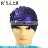 Most popular different types silicone swimming caps for long hair with many colors