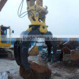 Rotating Wood Log Stone Grapple for Hyundai Doosan CAT Excavator thumbnail-1