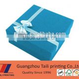 Customized folding gift box with ribbon