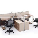 2 Seaters Office Workstation With 30mm Thickness Partition With Modern Design thumbnail-2