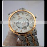 High Quality Men Watches Luxury Stainless Steel With Rose Gold Bezel Sapphire Crystal and Metal Band thumbnail-3