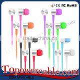New Stuff Nylon Braid In-Ear Earphones Stereo Earbuds Headphone With Microphone For Samsung thumbnail-5