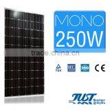 High quality 250 watt monocrystalline solar panel for home solar panel kits paneles solares with CE Tuv