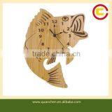 Digital Funny Bamboo Wall Clock for Decoration thumbnail-1
