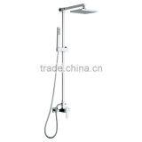High Quality Brass Square Bath Shower Set, Polish and Chrome Finish, Wall Mounted thumbnail-1