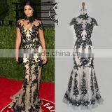 Sexy Zuhair Murad Black Embroidery Red Carpet Dress Floor Length Gown Dress For Party Vestidos Femininos TPD316 thumbnail-1