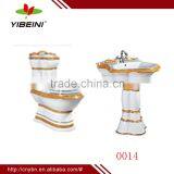 Chaozhou Decorated Bathroom Sanitary Ware Toilet WC_color Toilet thumbnail-1