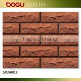 60x240mm Moutain Split Stone Tile Outdoor Tile Red Clay