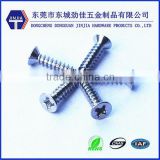 m2.3 flat head self tapping chrome plated screws