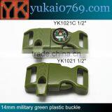 Yukai High Quality Bag Accessories Whistle Buckle With Fire Starter & Scraper thumbnail-1