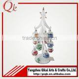 Customized Design Beautiful Pendants Decorated Glass Christmas Tree
