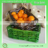 handmade natural fruit storage wicker baskets wholesale