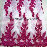 Geometric Embroidery Design Chemical Lace African Water Soluble Lace Fabric With Velvet Lace/french Lace(PL3452) thumbnail-2