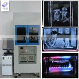 Consummate Technical 2 Drawing Heads Green Beam Engraved Crystal Cube 3D Photo Iside Laser Engraving Machine