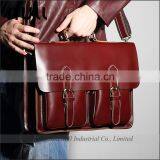 Brown Leather Casual Messenger Bag Shoulder Crossbody Satchel Bag for Men