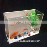 Tabletop Innovative Design Clear Acrylic Lucite Aquarium Fish Tank