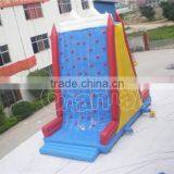 2016 Exciting Inflatable rock climbing wall Game for Adult