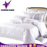 White Stripes 100% Cotton Standard Wholesale Hotel Bedding