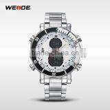 Weide Watches Stainless Steel Sport Quartz Analog Digital Display Famous Brand Watches Men thumbnail-1