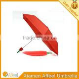 Personalized fruits and vegetables peppers shape folded umbrella