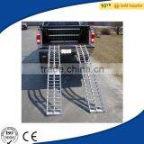 Aluminum Folding Arched Dual Runner ATV/Garden/Lawn Tractor/ 4-Wheeled Vehicles Loading Ramps for Pickup Truck Trailer