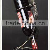 Chrome Metal Rack for Wine Bottles thumbnail-1