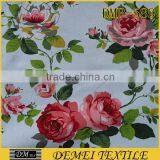 Print Poly Cotton Colorful Flower Print Fabric