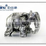 Antique Finish Silver Electro Plating Elephant Statue thumbnail-1