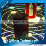 Chariot Hot product glass interactive table bar colorful circle effect