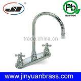 Lead Free Brass Two Handle Kitchen Faucet thumbnail-1