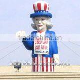 Giant Inflatable Uncle Sam on Roof