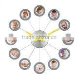 Hot Selling Wall Clock With Multi Photo Frame 2015